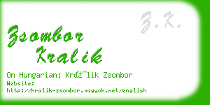 zsombor kralik business card